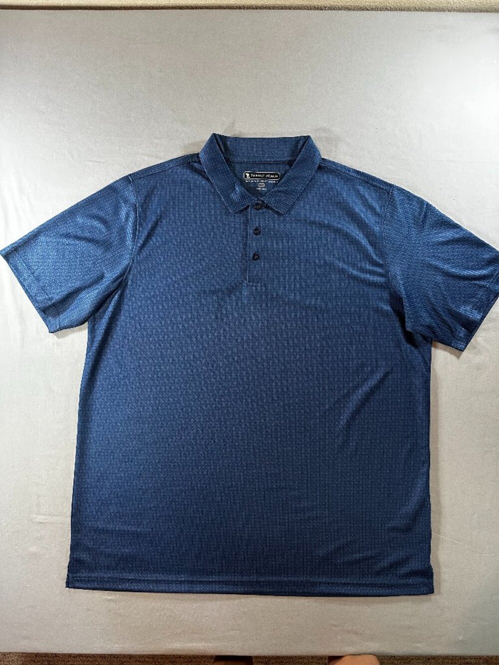 Pebble Beach Dry-Luxe Performance Polo Shirt Men’s XXL Blue Short Sleeve Golf NW